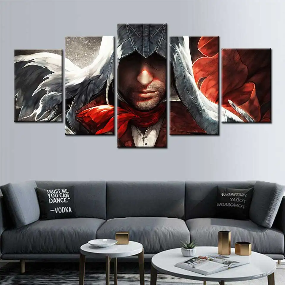 Assassins Creed плакат настенный художественный холст 5 шт. HD Печать картины настенные