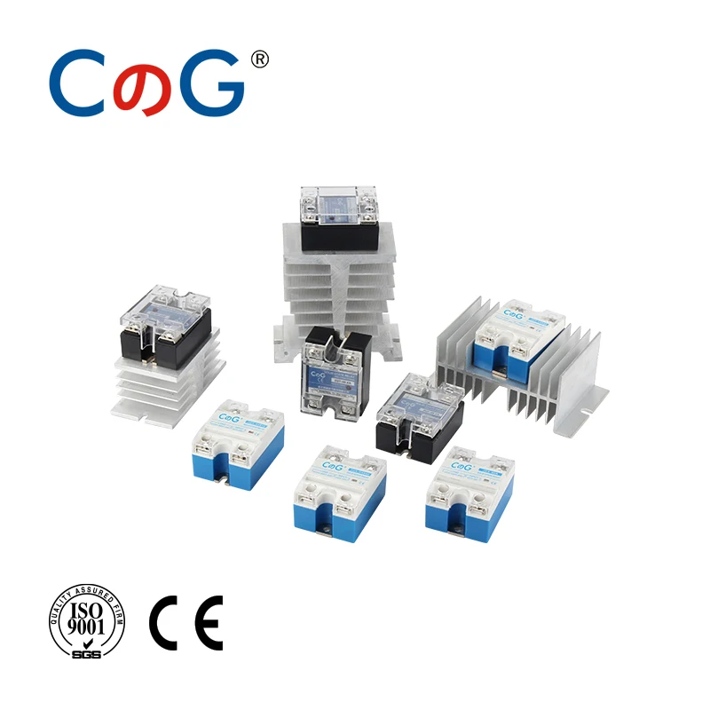 CG SSR-60DA 80DA 100DA Relais Einphasig DC Steuer AC 24-480VAC 3-32VDC Kühlkörper 60A 80A 100A DA Solid State relais