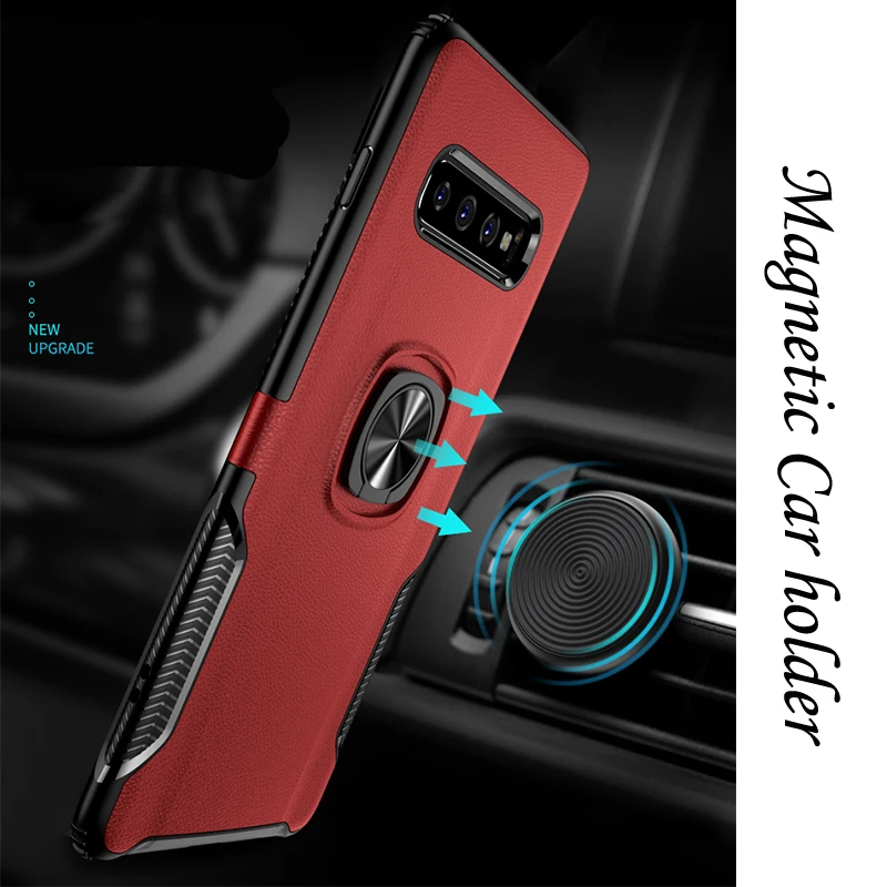 Чехол с кронштейном S10 5G для Samsung Galaxy S10e S9 S8 Plus A5 A6 A7 A8 A9 2018 A750 кольцевой магнит