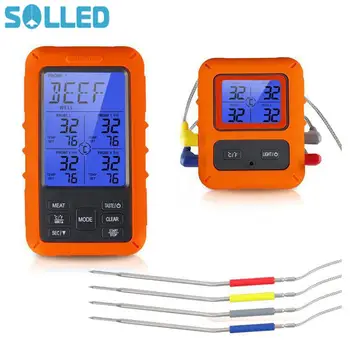 

TS-TP40 Wireless Remote Digital Thermometer Stainless Steel Probe for Cooking Meat Food Oven BBQ