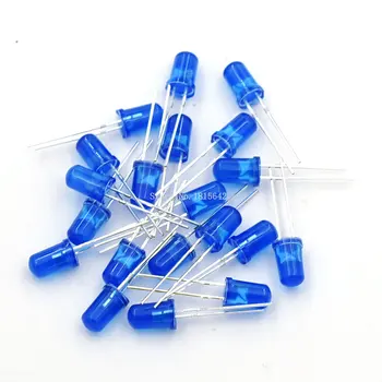 

200PCS/Lot 5MM Blue LED Diode Round Diffused Blue Color Light Lamp F5 DIP Highlight New Wholesale Electronic