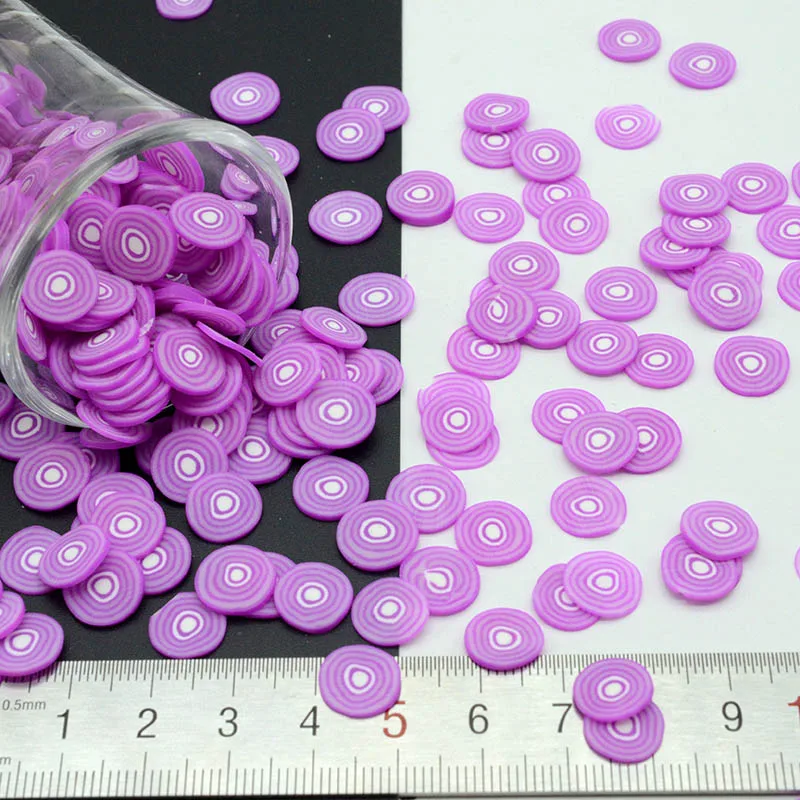 10mm 100g 100 г/лот Полимерная глина для изготовления игрушек лук посыпает прекрасные конфетти для рукоделия, DIY конфетти - Цвет: 10mm 100g
