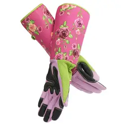 FIRMOR профессиональная Роза Обрезка перчатки женские садовые перчатки защита от шипов длинные холщовые рукава Цветочная посадка Обрезка