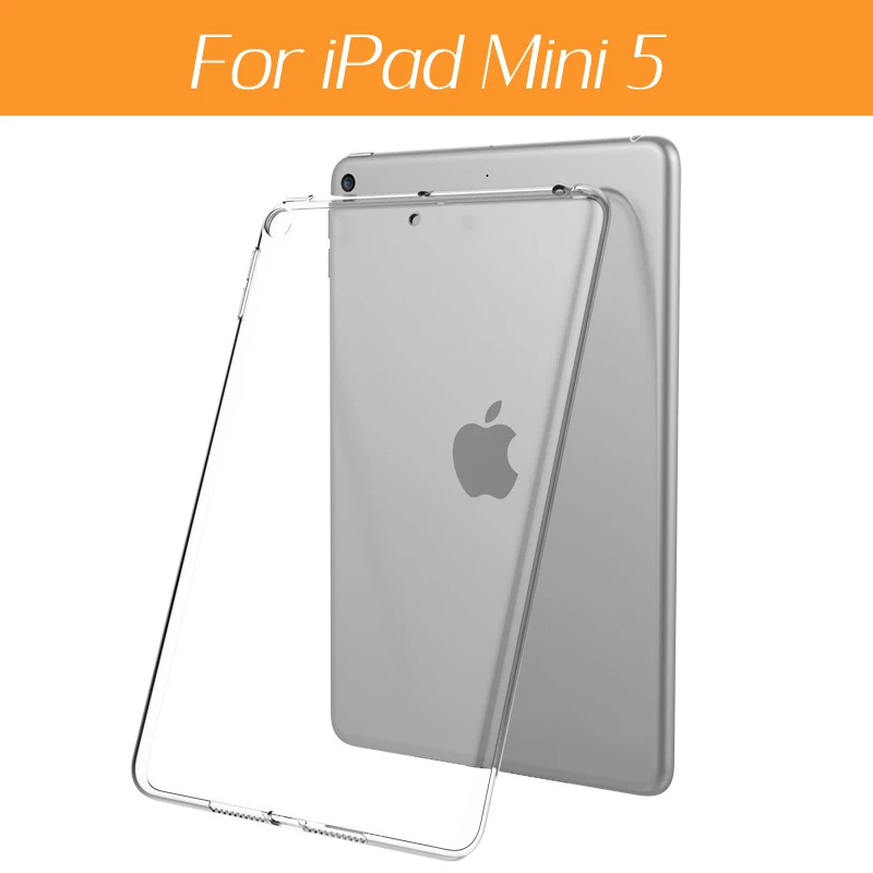 Мягкий силиконовый планшеты чехол для ipad 10,2 air 3 Pro 10,5 Прозрачная крышка для ipad 9,7 5/6th air 1 2 ipad Mini 5 4 3 2 задний Чехол - Цвет: for iPad mini 5