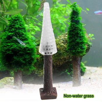 

Home Aquarium Decoration Micro Landscape Mini Practical Simulation Moss Tree Fish Tank DIY Cutting 13cm Artificial Plant Plastic