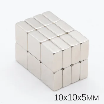 

100pcs 10x10x5 mm Neodymium Magnet Permanent N35 Small Buck Cube Super Strong Powerful Magnetic Magnets DIY Puzzle NdFeB