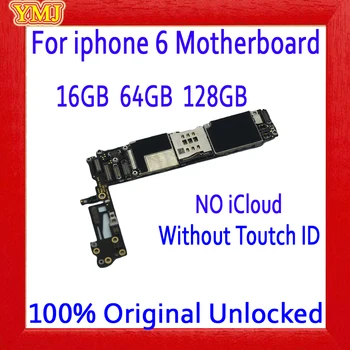 

Factory unlocked for iphone 6 4.7inch Motherboard with/NO Touch ID,Original for iphone 6 Logic board with Free iCloud