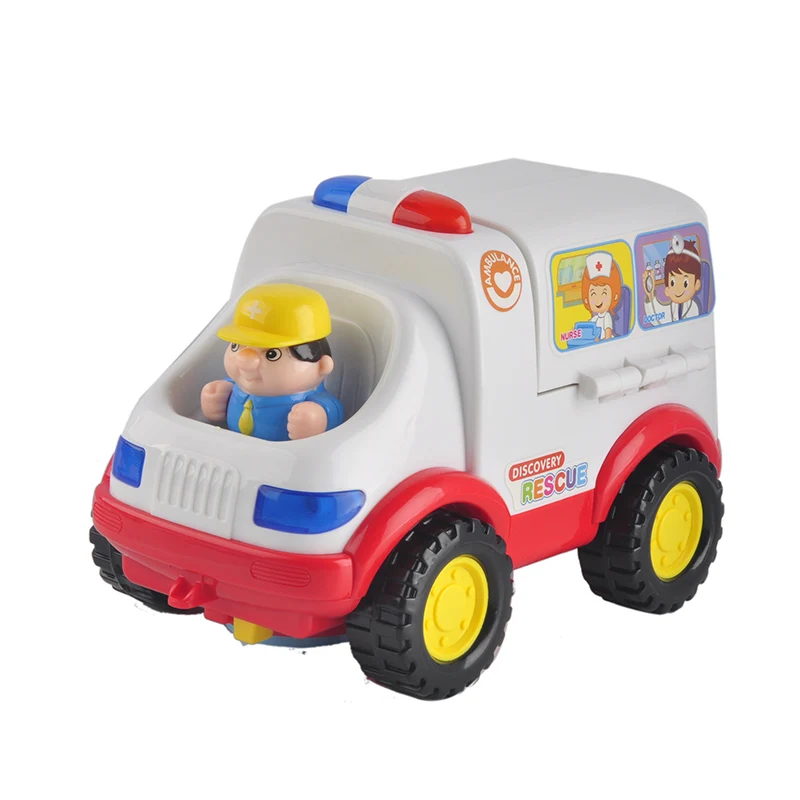 

Toy kids Vehicles Baby Learning educational Ambulance model Car Styling Doctor Emergency Model with Light Music Electric child