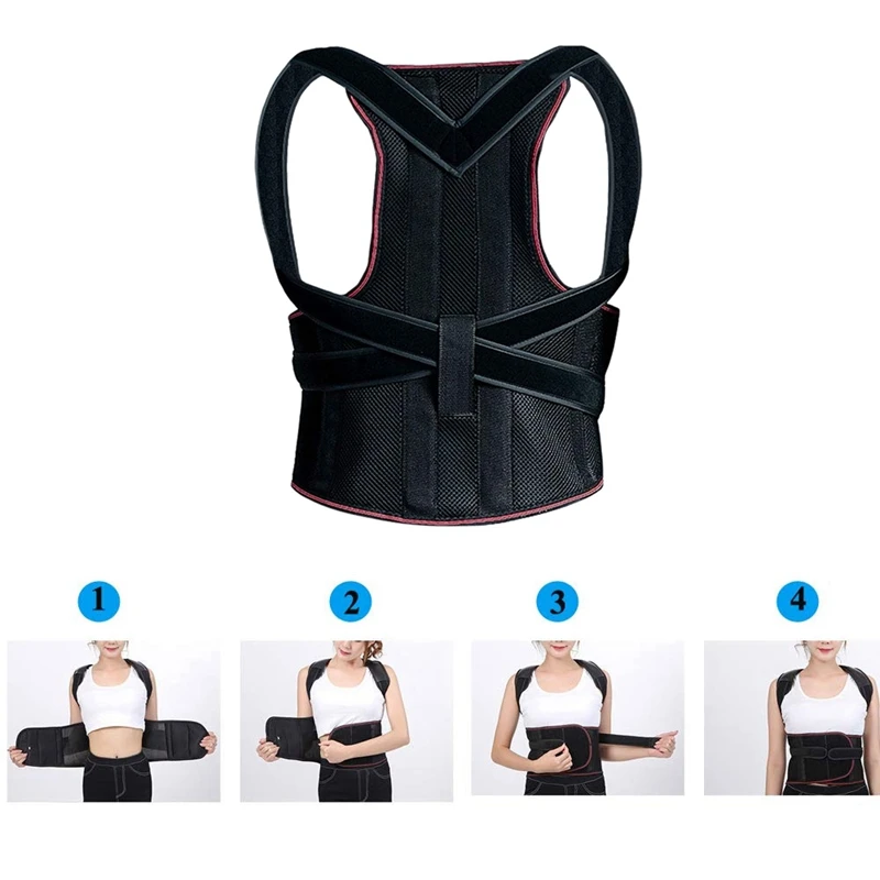 1Pcs Comfort Posture Corrector Back Support Brace Improve Posture and Provide Lumbar Support For Lower and Upper Back Pain