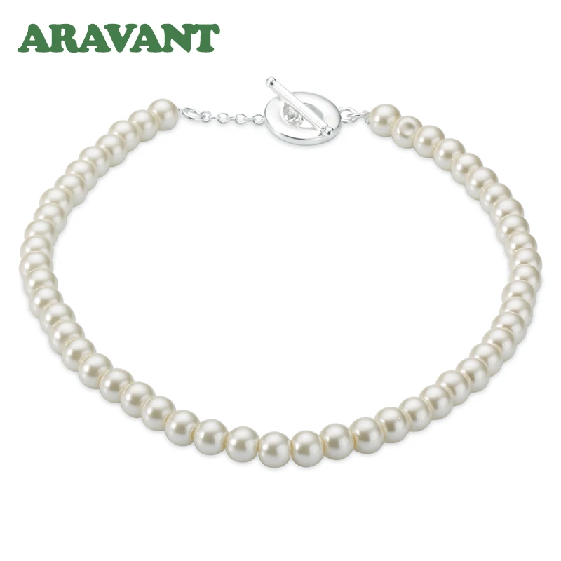 Silber 925 Schmuck Echte Süßwasserperlen-Halsketten für Damen