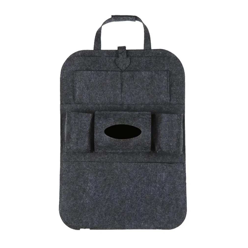 Dark gray Автомобильное одеяло кресло задняя Сумка Многофункциональная автомобильная сумка для хранения на спинку сиденья Автомобильная задняя подушка - Название цвета: Dark gray