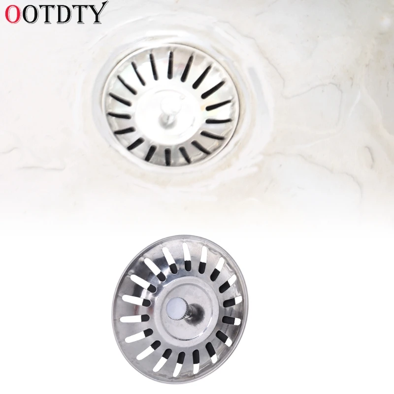 OOTDTY 2018 Fashion Kitchen Waste Stainless Steel Sink Strainer Plug Drain Filter Stopper Basket Drainer 4