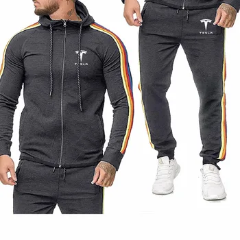 

2020 new Spring Autumn Men's Hoodie Tesla Car Logo printing Fashion high quality Cotton Casual Men's Hoody Sportswear