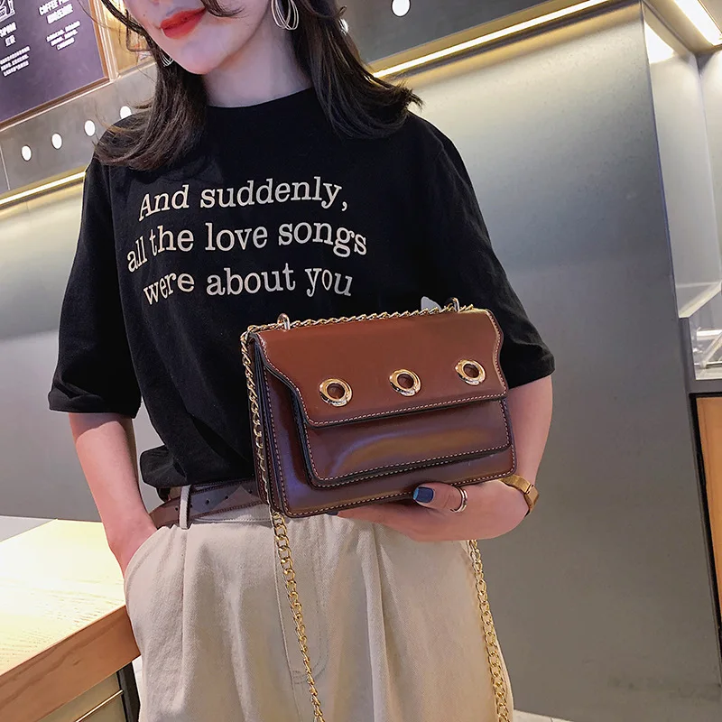

The new 2019 Korean version of messenger bag fashion Joker mini small square bag girl messenger bag