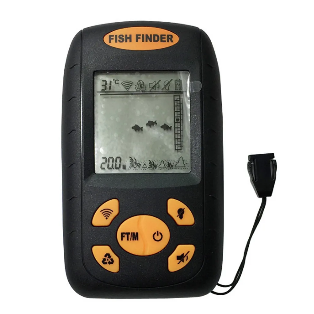 Fish Finder Handheld Wireless Sonar LCD Fish Finder Portable Fishfinder Fishing Depth Finder Fish Finders Lake Sea Fishing