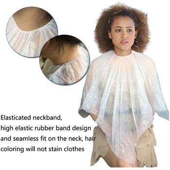 

100 PC haircut scarf Hairdressing and dyeing disposable collar Shawl Perm Tools Hair care disposable hair coloring barber Y427