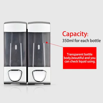 

Liquid Soap Pump Shampoo Kitchen Soap Bottle Detergent Wall Mount Accessories Bathroom Dispenser