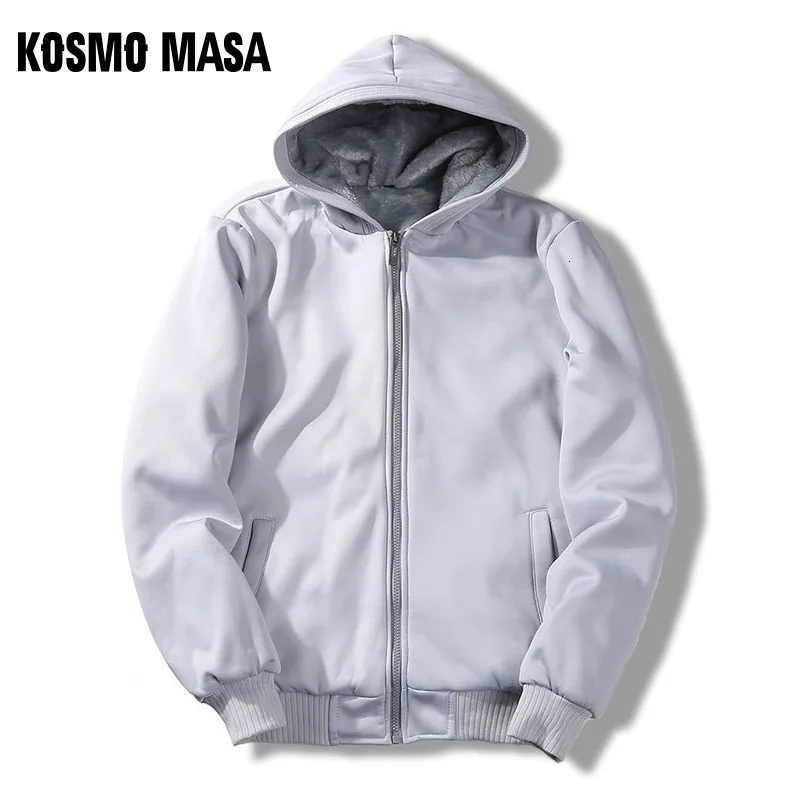 KOSMO MASA флисовая Толстая толстовка на молнии зимняя куртка мужская ветровка Повседневная Осенняя верхняя одежда мужские пальто и куртки для мужчин MJ0091
