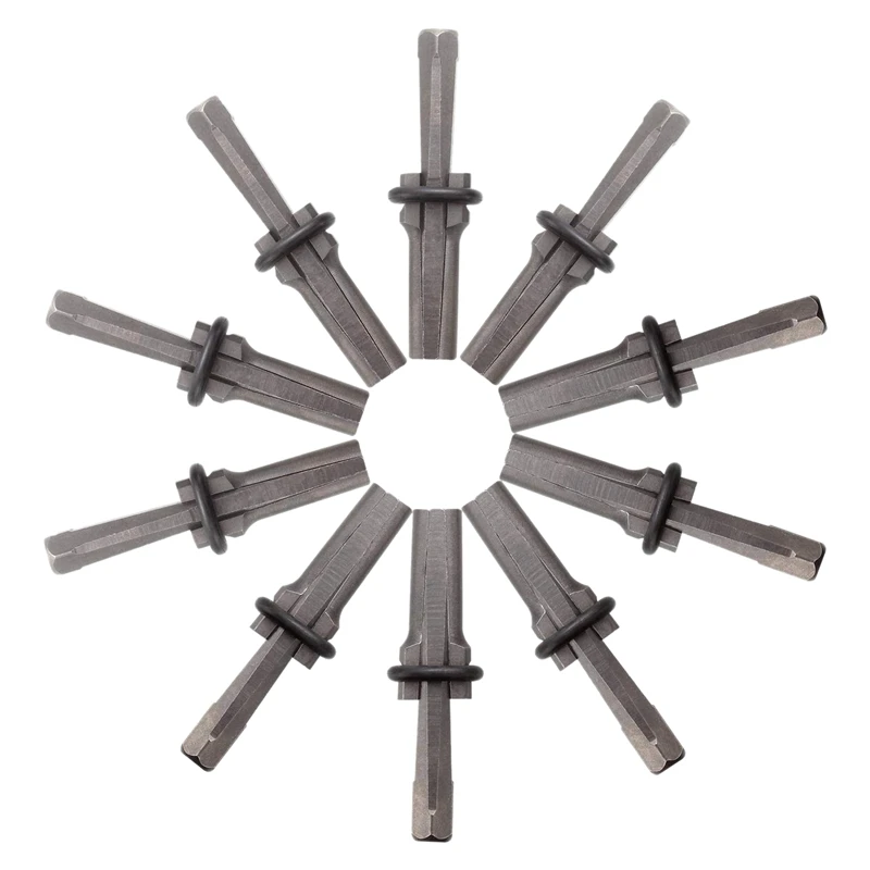 

10 Packs of Heavy Duty Wedge and Feather Shims, Abuff 5/8 Inch Plug Shim and Wedge Concrete Rock Stone Splitter Hand Tools