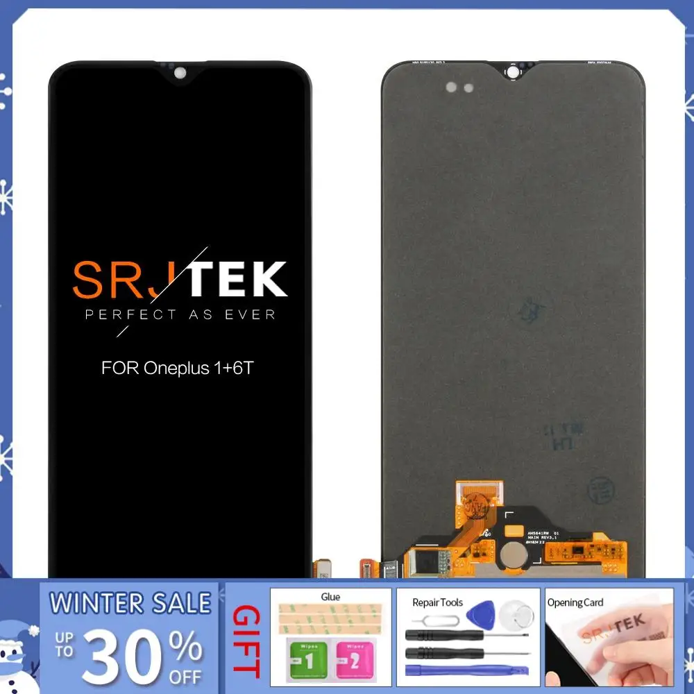 Global AMOLED Original LCD For Oneplus 6T Display Touch Screen