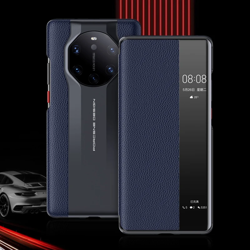 Роскошный чехол-книжка из натуральной кожи для Huawei Mate40RS Mate40 Mate 40 RS 40RS 6 76 |