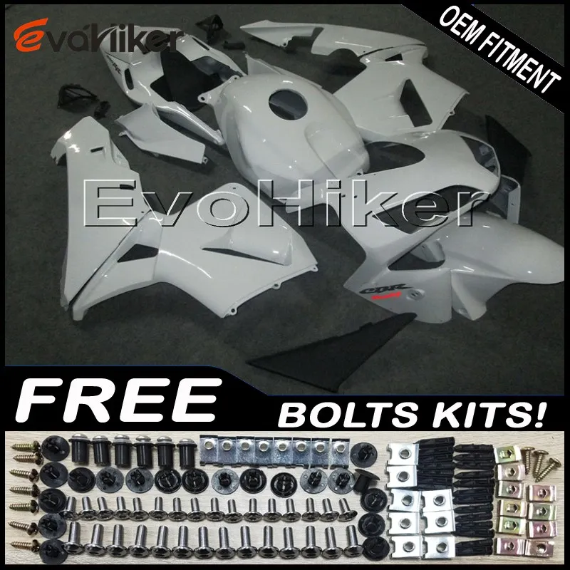 Капот мотоцикла на заказ для CBR600RR 2003-2004 F5 03 04 ABS обтекатель мотоциклетные панели литьевая форма белый+ подарки