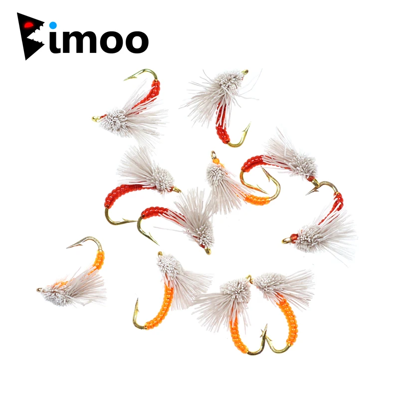 Bimoo 6 шт. #16 счастливые эмергеры нимфы приманка для ловли нахлыстом рыболовная