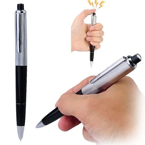 Novelty Utility Electric Shock Pen Funny Kuso Prank Trick Joke Gadget Toy Gift classical pen ручьки для школы fountain pen multifunction pen electric shock joke toy