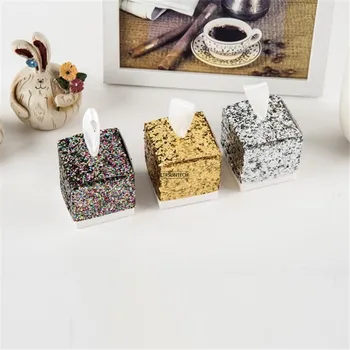 

200pcs Candy Box Wedding Favors and Gifts Boxes candy Bags for Guests Wedding Decoration Baby Shower Party Supplies