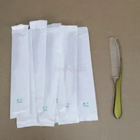10pcs plastic comb hairdressing Hotel Disposable Combs Long Strip Household Wood Hairbrush Toiletries Plastic Comb Hairdressing 1
