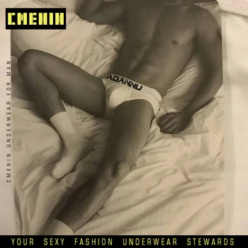 

Low waist Cotton Sexy Gay Men Underwear Bikini Men Briefs Letter Breathable Mens Briefs Underwear Shorts Men's Underwear AD127