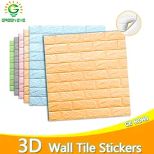3D обои DIY Наклейка под мрамор Водонепроницаемая наклейка s стикер на стену s водонепроницаемый для детской комнаты 3D самоклеющиеся обои кирпич