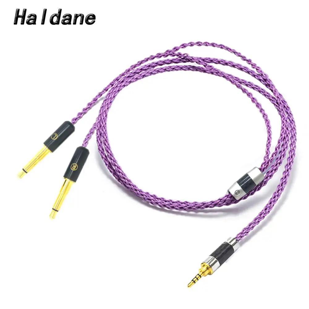 Haldane HIFI Silver Plated Headphone Upgrade Cable for Meze 99 Classics Focal Elear T1P T5P t1 MDR Z7 D600 D7100 Headphones