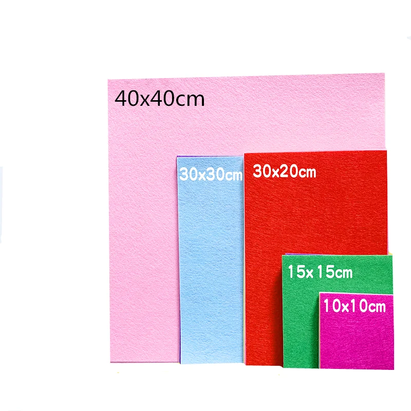 40Colors Felt Cloth Non woven Fabric Handmade Felt Finger Numbers Novelty Toy Children Educational Toys Material DIY Crafts