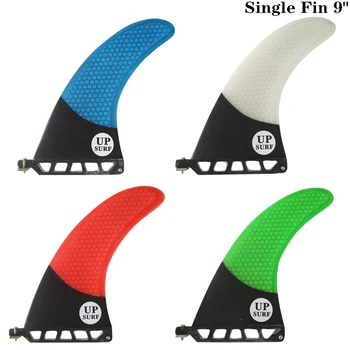 

“up-surf” Different color Surf Fins pranchas de Paddle Surf 9 inch Top Quality Center Fin Longboard Fin