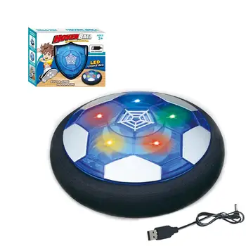 

Kids Air Power soccer Training Equipment LED Flash Light Flashing Ball Toys football Balls Disc Gliding Multi-surface Hovering