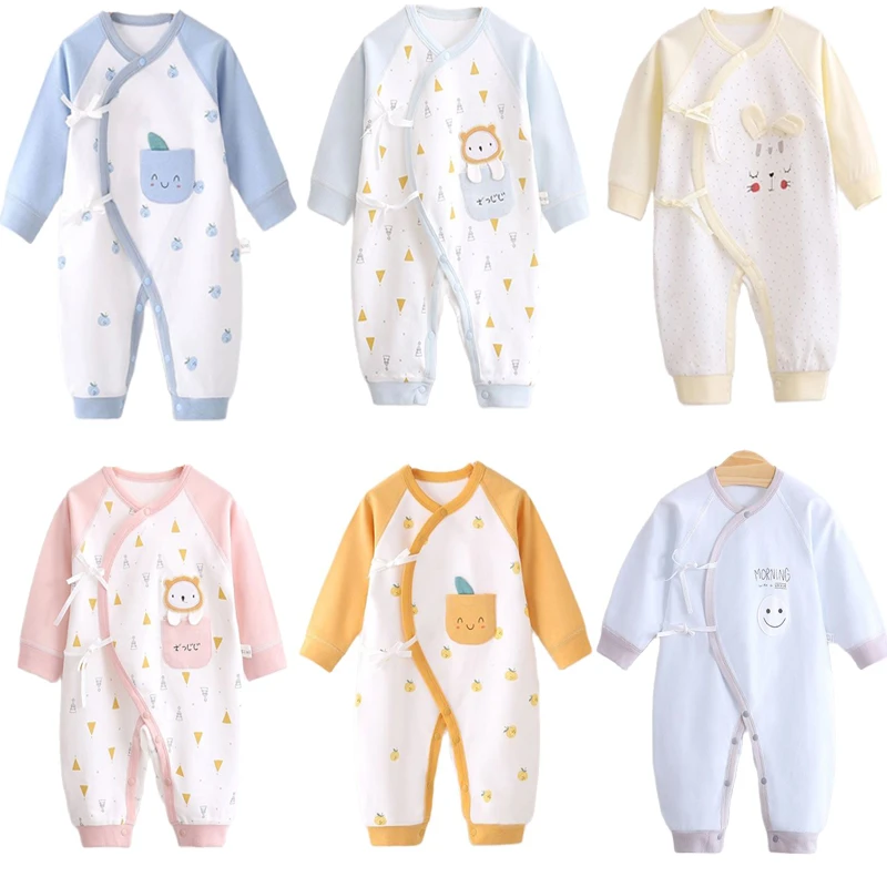 Spring Baby Romper Clothes Newborn Baby Clothes For Babies Summer Girl Boy Long Sleeve Cotton Jumpsuit Pajamas Children Clothing bulk baby bodysuits	