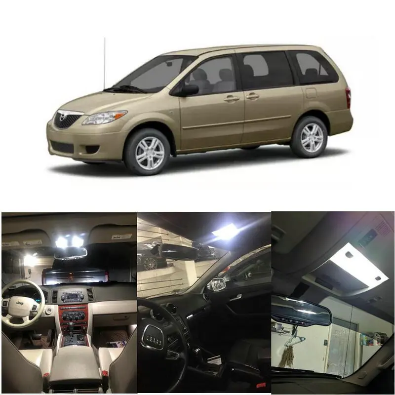 Внутренние светодиодные лампы для 2006 Мазда MPV Субару Outback RX-8 RX8 Tribute автомобильные