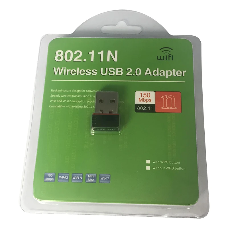 USB адаптер 150 Мбит/с Wifi антенна USB Wi-Fi адаптер ключ беспроводной сетевой картоприемник WiFi Lan Ethernet для ПК ноутбука