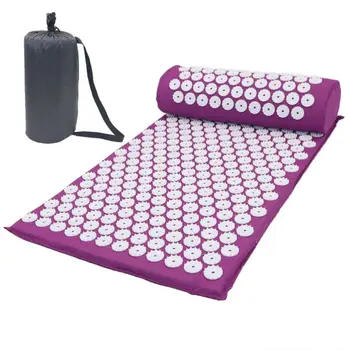 

Massage Acupressure Yoga mat Shakti Sit Lying Mats Pain Stress Soreness Relax Fitness Accessoriesym