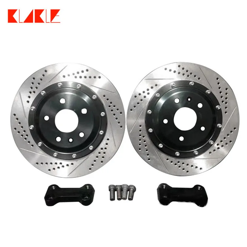 

KLAKLE High Performance Automotive Parts Center Cap Rear Drilled With Slotted Pattern Brake Disc 330*10MM For Benz E213