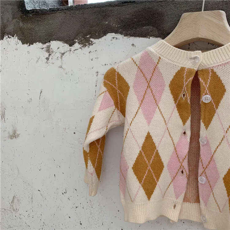 New Children's Christmas Clothes Baby Girl Cute Cardigan Sweater Toddler Long Sleeve Knitting Coats Boys Cardigan Jackets