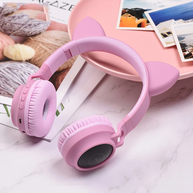 Игровые bluetooth светодиодный шники HOCO со светодиодной подсветкой наушники для