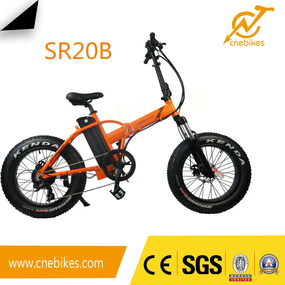 

Sr20b 48v 500w China Manufacturer Electric Bike 20*4.0 Small Fat Tire Folding Electric Bicycle e bike electric vehicle