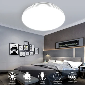 

Ultra Thin LED Ceiling Lights 12W AC 175-265V 220V Modern Led Ceiling Lamps for Living Room Surface Mounted Led Ceiling Lighting