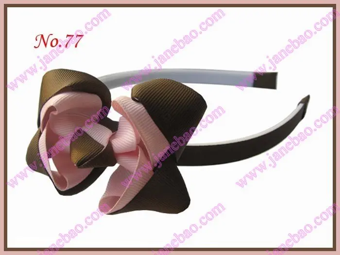 50 шт эксклюзивная повязка на голову для девочек 3-3," двухцветная двойная заколка для волос с бантом