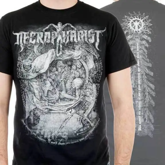NECROPHAGIST - Mors T Shirt S-M-L-XL-2XL Brand New Official t SHIRT | Мужская одежда