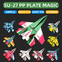 Fixed Wing Model Su27 RC Airplane With Microzone MC6C Transmitter with Receiver and Structure Parts For DIY F22 RC Aircraft 2
