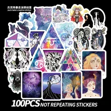 

100pcs 12 Constellation Dream Stickers DIY Car Motorcycle Trolley Case Cartoon Graffiti Stickers