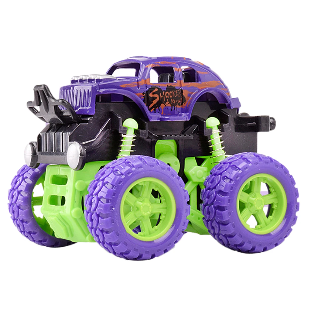 Monster Trucks Friction Powered Cars For Kids, Inertia Car Toy Birthday Gift